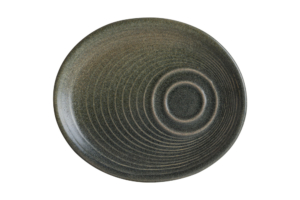 Hornfels Ripple Breakfast Plate 20*17 cm, 12 St/Fr