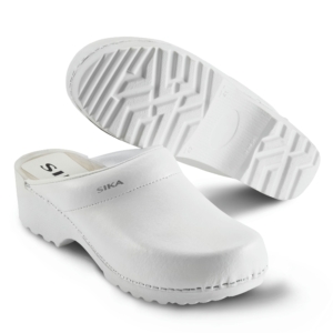 Sika Skor Traditionel mjuk toffel VIT