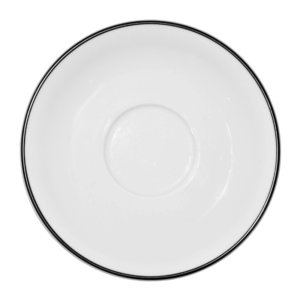 Kaffefat vitt med svart rand 17cm, 6 St/Frp