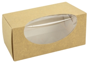 SEMLEKARTONG 185X105X85MM BRUN/VIT 400ST