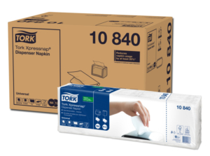 Dispenserservett Tork N4 1-L vit 9000 st