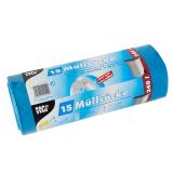 Soppåse LDPE 240L 125cmx100cm blå 60st