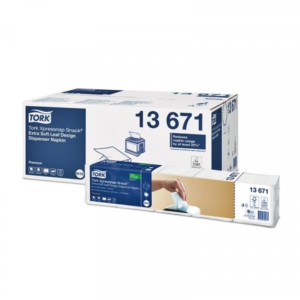 Dispenserservett Tork N10 2-L vit Löv 4000st