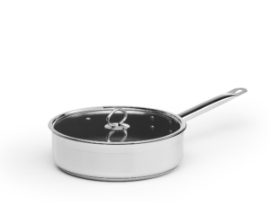 Traktörpanna, 1 st htg, glaslock, 4,0 Liter