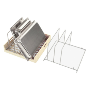 Kantinställ rostfri för 50x50 korg