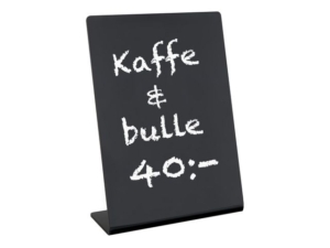 Griffelplast Informationsställ lutande A5 Svart