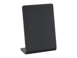 Griffelplast Informationsställ lutande A7 Svart