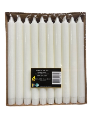 Kronljus 25cm 100% Stearin 120st