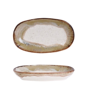FAT OVAL CANDEM BEIGE 19CM