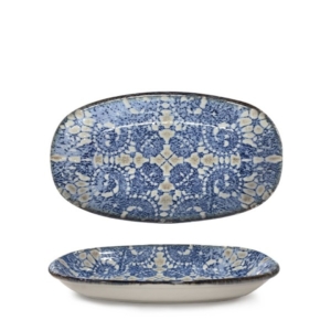 TALLRIK OVAL VALENCIA BLUET 25CM