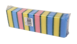 Skrubbsvamp utan grepp blandade färger