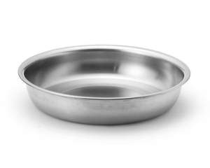 Rostfritt runt fat D39cm