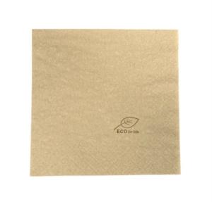 Servett 2 lag 24x24cm Natur ECO 2800st