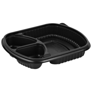 Microform Mealbox 3-fack Svart 250st