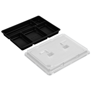 Sushiform & Lock 28,7x22,2x4cm BENTO 5 Fack 200st