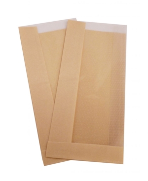 Brödpåse Fönster BRUN PE 12x6x28cm 1000st