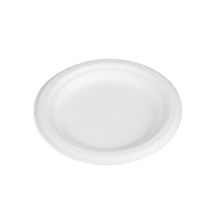 Bagassetallrik rund 15,5cm Vit 1000st