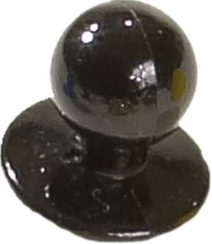 Knapp till kockrock - vit, svart eller grå