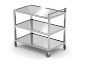 Serveringsvagn 3 hyllplan – svetsad, HENDI