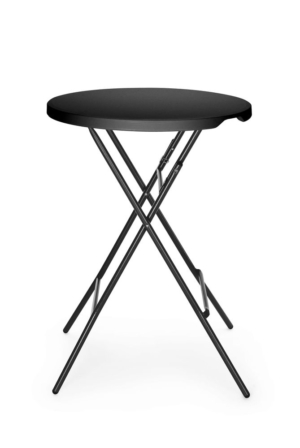 Barbord, AmerBox, Svart, 800 x 1100 mm, Runt