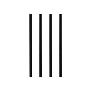 Sugrör PAPPER SVART "pure" 0,7x15cm 8x500st