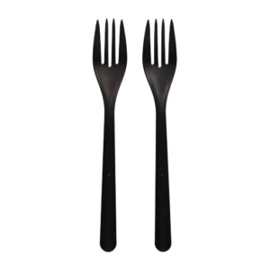 REUSE Gaffel 18,5cm Kraftig "Bio-PP" Svart 50st
