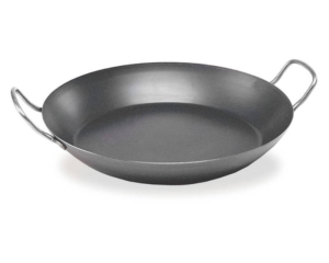 Paella panna i kolstål , Kolstål