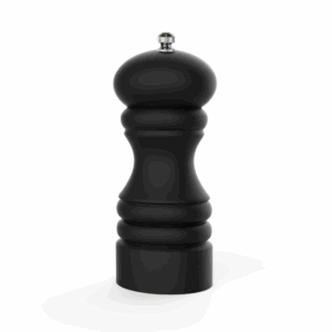 Kryddkvarn matt svart 12 cm med P för peppar, 1 St