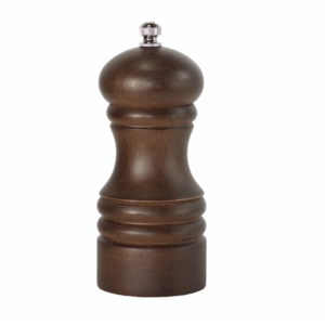 Kryddkvarn mörkbrun 12 cm med P för peppar, 1 St/F