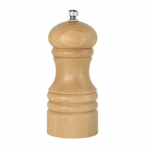Kryddkvarn ljust trä 12 cm med S för salt, 1 St/Fr