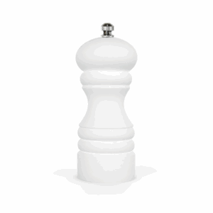 Kryddkvarn matt vit 12 cm med S för salt, 1 St/Frp