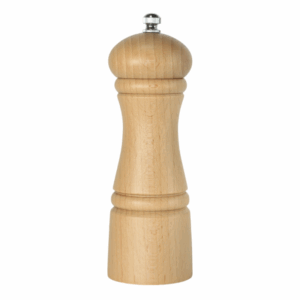 Kryddkvarn ljust trä 15cm med S för salt, 1 St/Frp