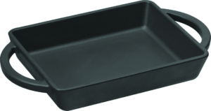 Gjutjärnspanna Svart med 2st handtag