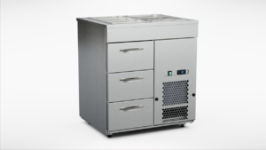 KYLBÄNK med hel brunn 803 (3 lådor) 800mm