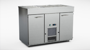 KYLBÄNK med ventilerad brunn 1220 (2 dörrar)1200mm