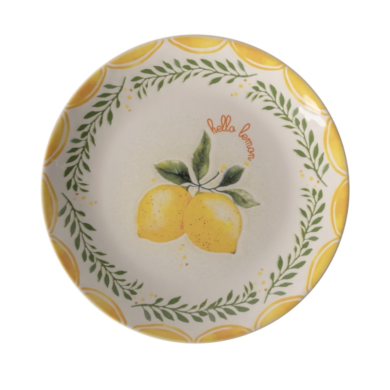 Tallrik flat rund Limoncello 20cm, 6 St/Frp