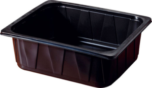 DUNIform PP 1/2 GN-form Svart 6300ml 92st