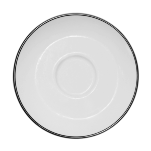 Kaffefat vitt med svart rand 14,5cm, 24 St/Frp