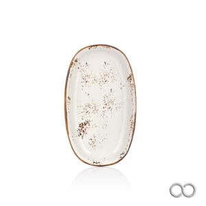TALLRIK OVAL ELEGANCE CREME 19CM UTGÅENDE