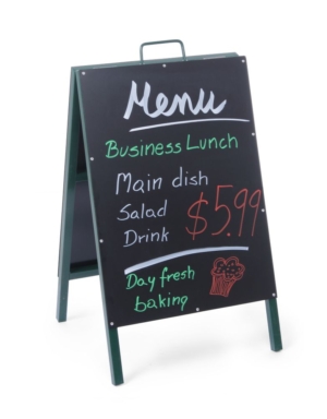 Svarttavla för trottoaren, HENDI, 500x550x(H)850mm