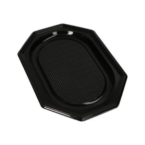 Uppläggningsfat PET 34x25cm Svart 100st