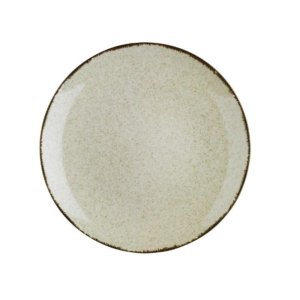 Tallrik flat rund 27cm beige, 6 St/Frp