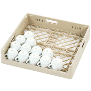 Diskkorg 50x50 Beige öppen sida