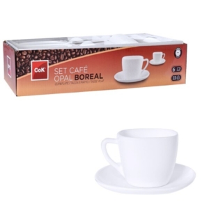 KAFFEKOPP MED FAT VIT 21CL 6st UTGÅENDE