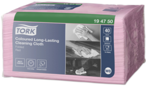 Alltorkduk Tork Premium röd W8 30X38cm 40st
