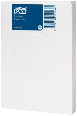 Sanitetspåse Tork B5 vit 25stx48frp