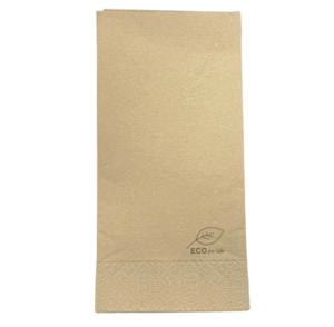 Servett 2 lag 1/8 40x40cm Natur ECO 1400st