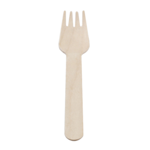 Gaffel vaxat Trä 16cm 100 pack