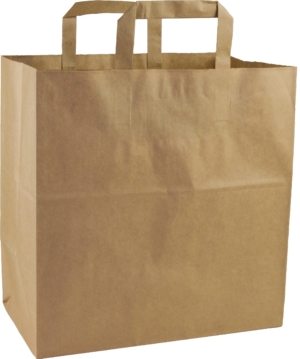 Bärkasse BRUN 13L H28,5xB27xD17cm 250st