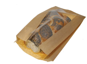 Brödpåse Fönster 3kg BRUN 20/13x6,5x43cm 1000st